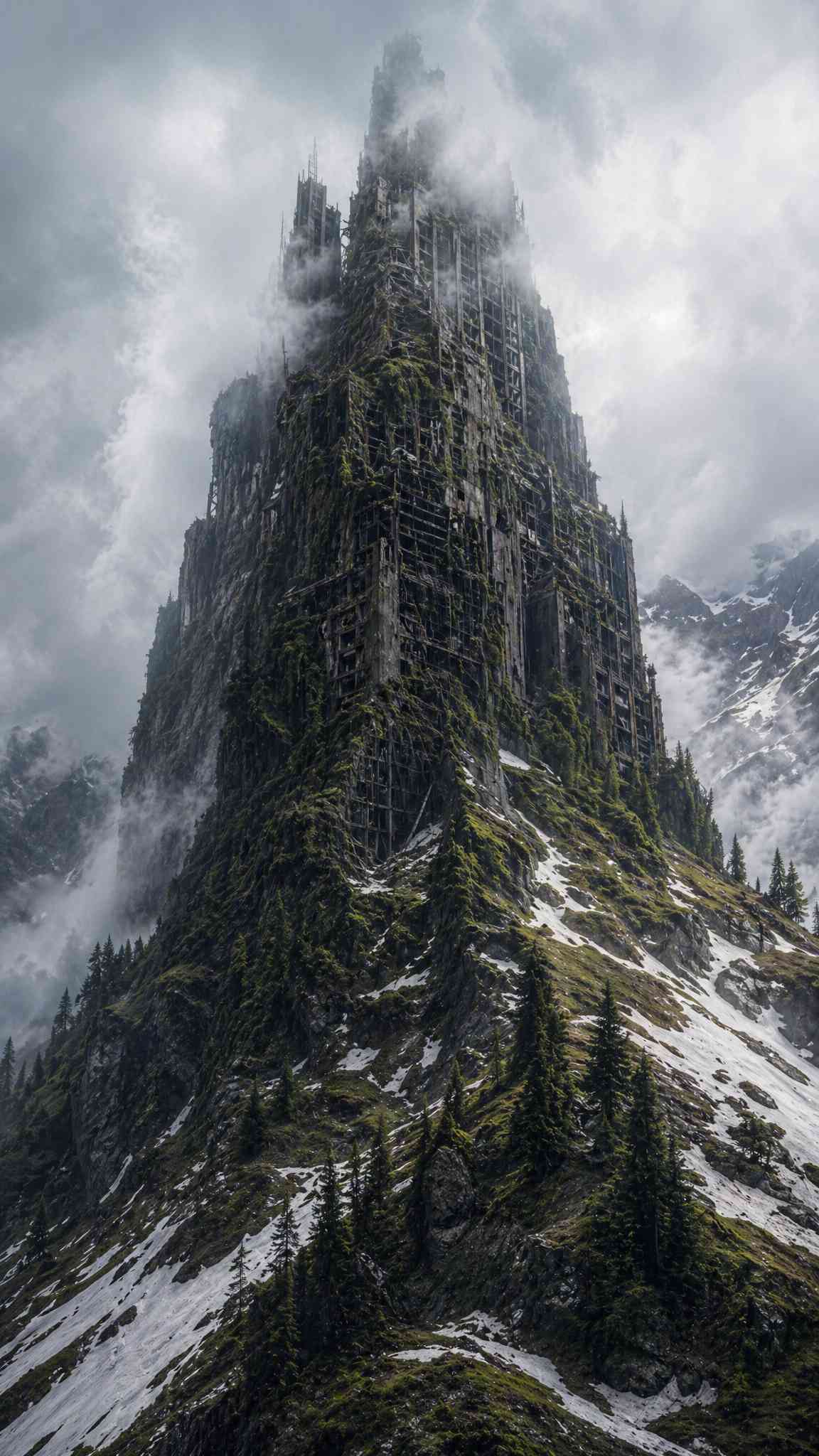 Epic Overgrown Fortress Wallpaper