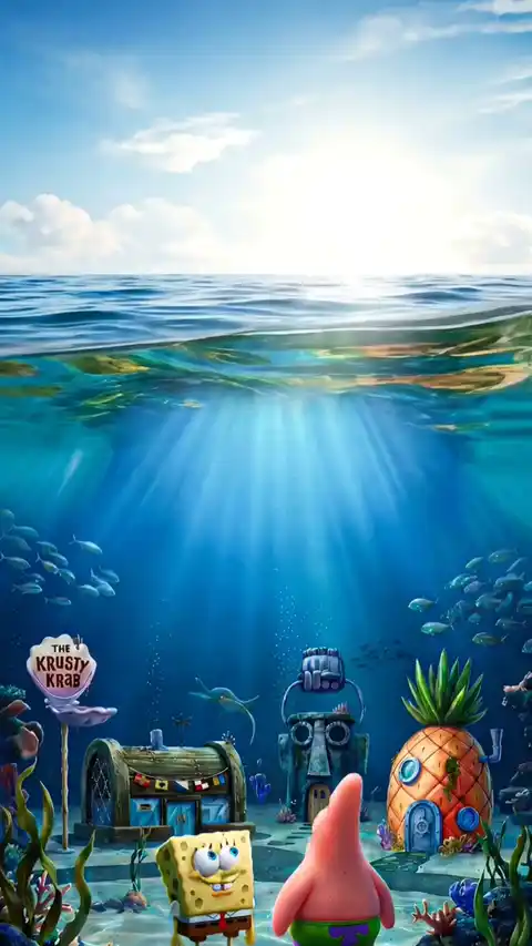 SpongeBob Bikini Bottom Underwater - Live Wallpaper