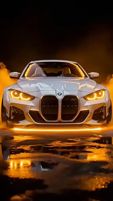 BMW M4 Neon Glow - Live Wallpaper