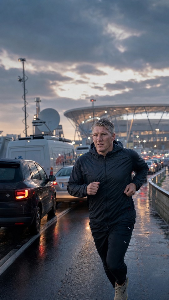 ARD Experte Schweinsteiger im Stau - 4K Hintergrundbild