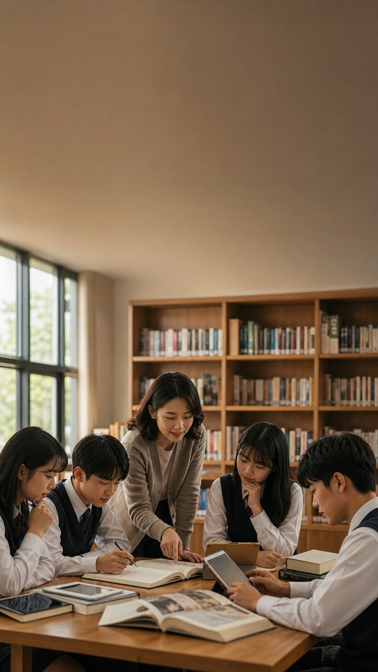 学生の読書と学習風景 - 4K高画質壁紙
