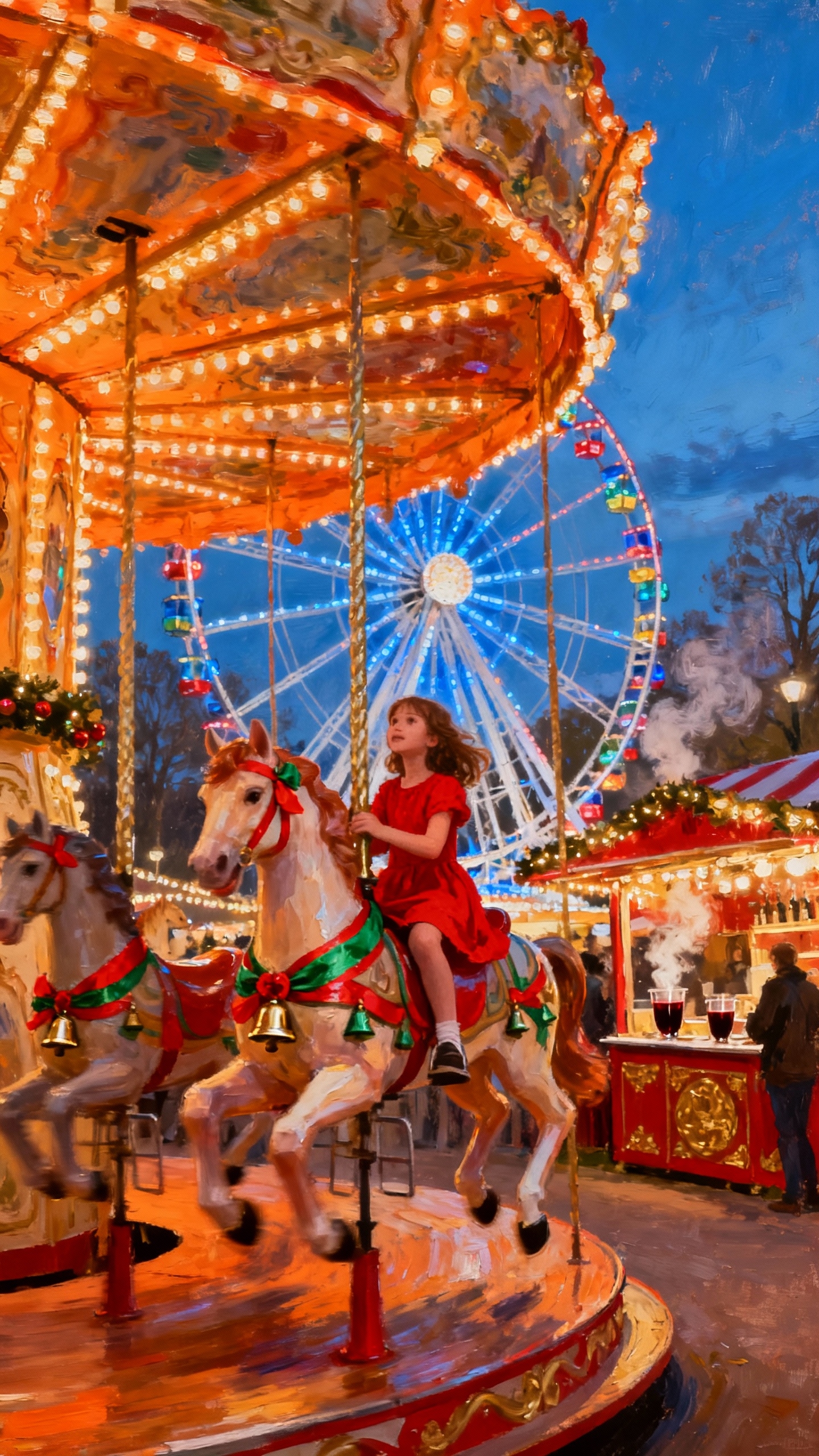 Carrousel de Fête Foraine - Fond d'écran 4K