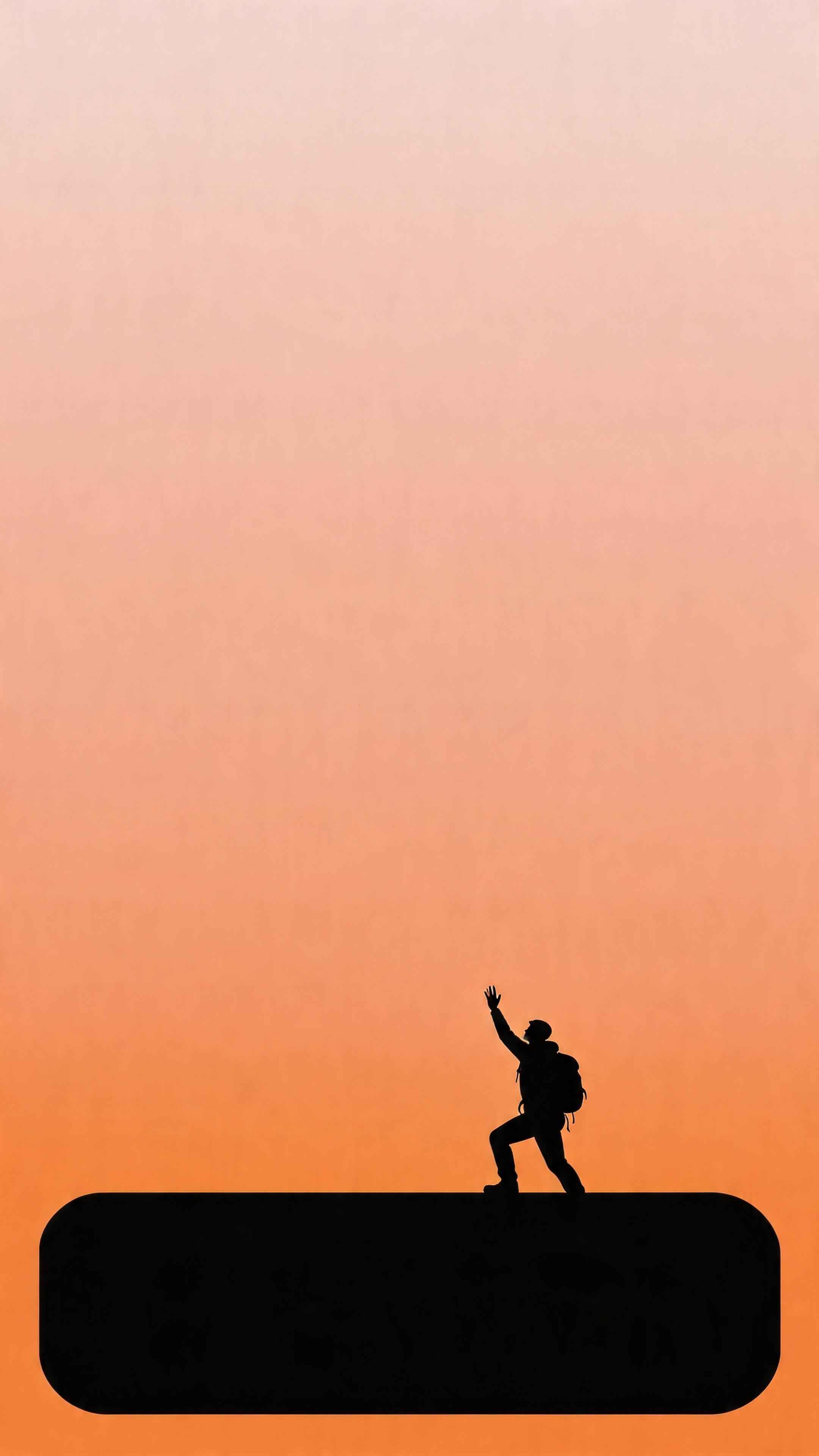 Wanderer Silhouette Abenteuer - 4K Wallpaper