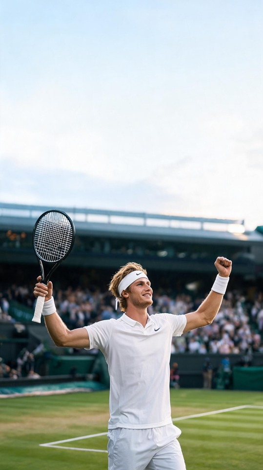 Alexander Zverev Wimbledon Celebration - 4K Phone Background