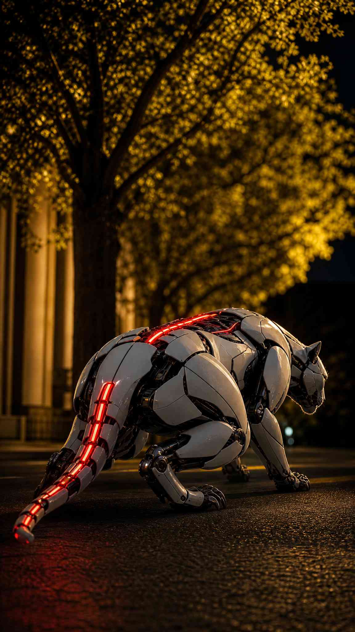 Cyber Panther Mecha - 4K Wallpaper