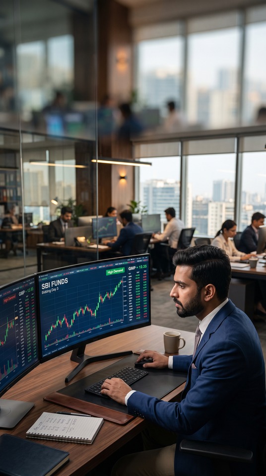 SBI Funds Management IPO GMP - Professional Trader 4K Wallpaper