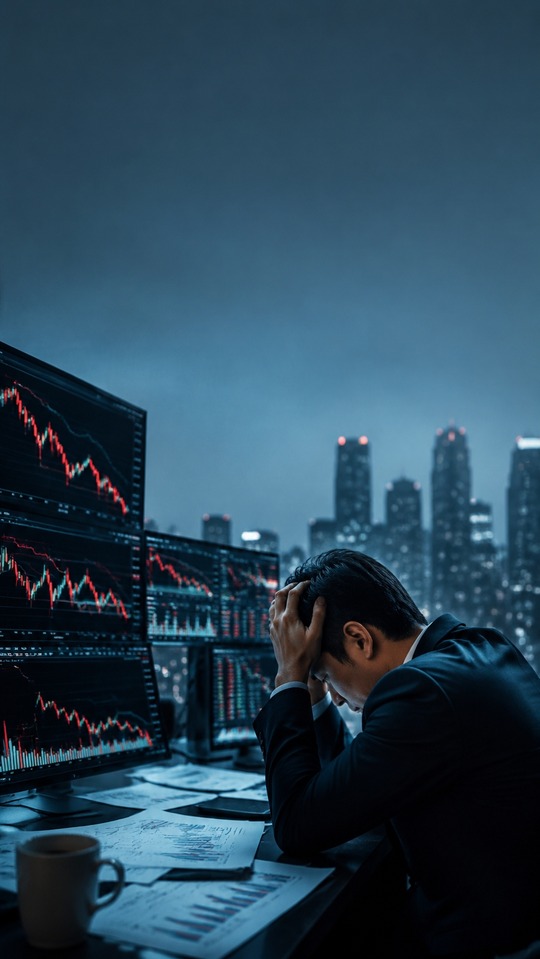 Margin Balance & Financial Crisis - 4K Phone Background