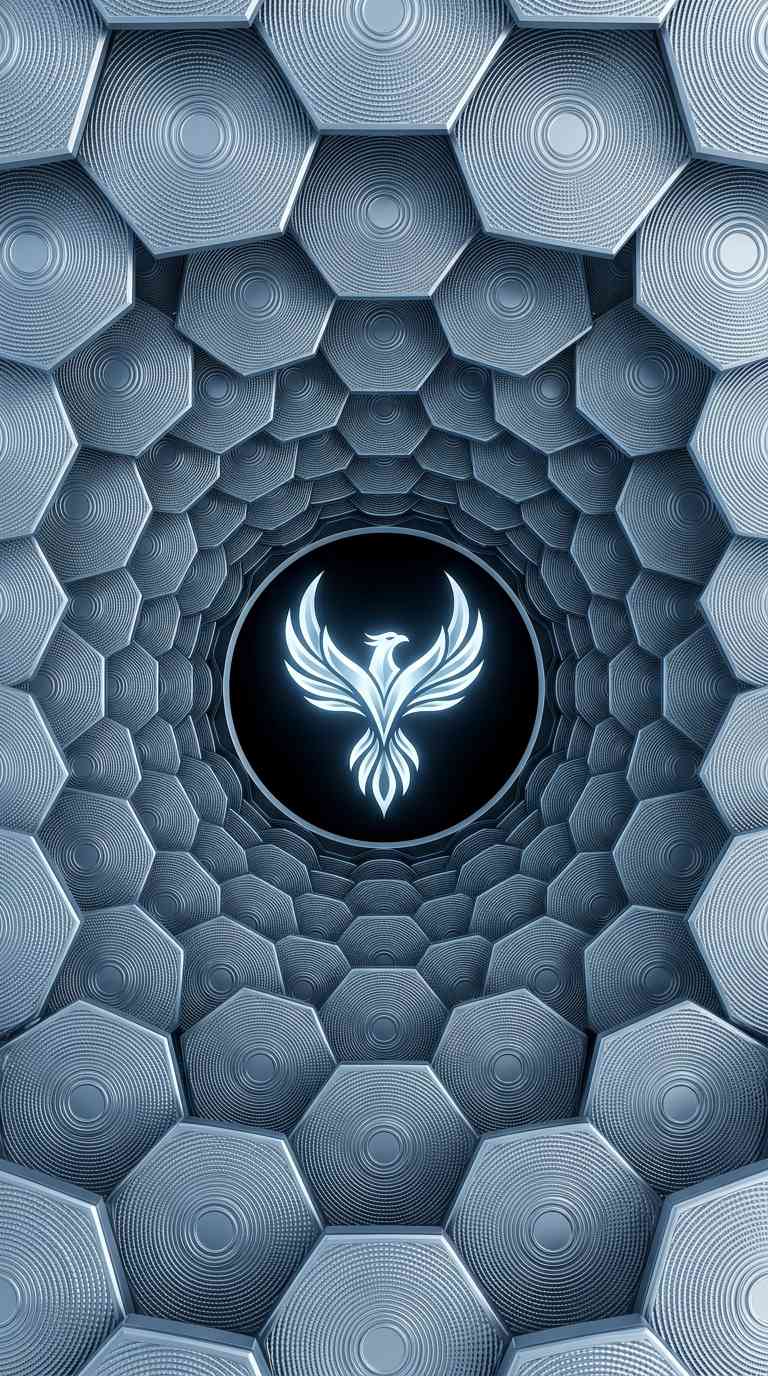 Emblema de Fénix Metálico - 4K Fondos de Pantalla
