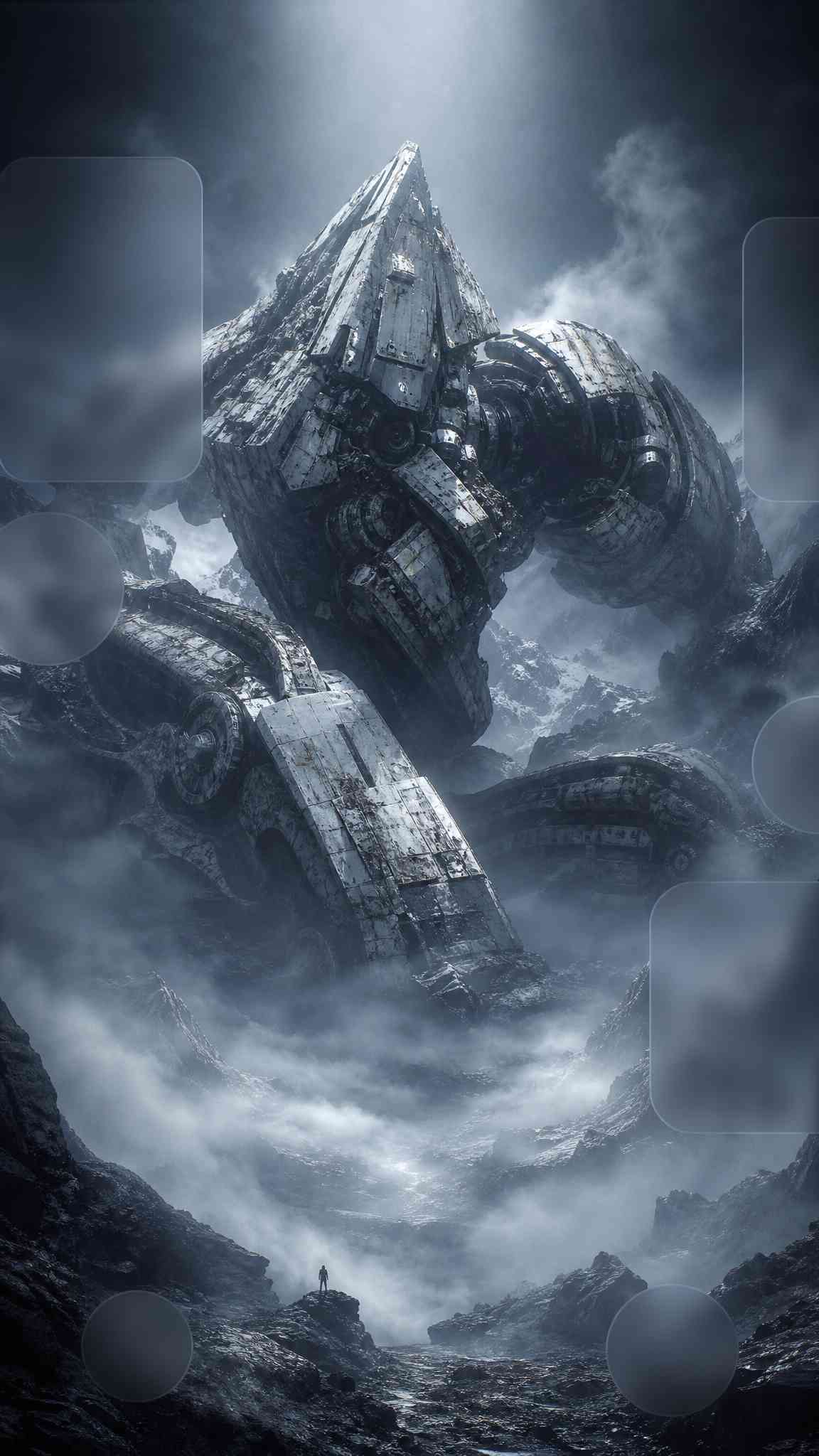Robot Gigante Montaña - Fondo 4K