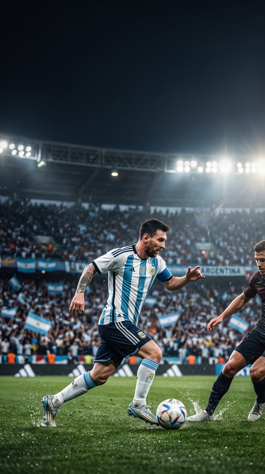 梅西阿根廷 World Cup - 4K 手機背景