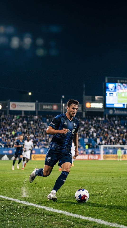CF Montréal Soccer Player Action - 4K Wallpaper