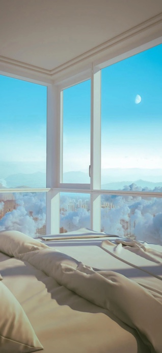 Aesthetic Sky Bedroom - 4K Wallpapers & Backgrounds