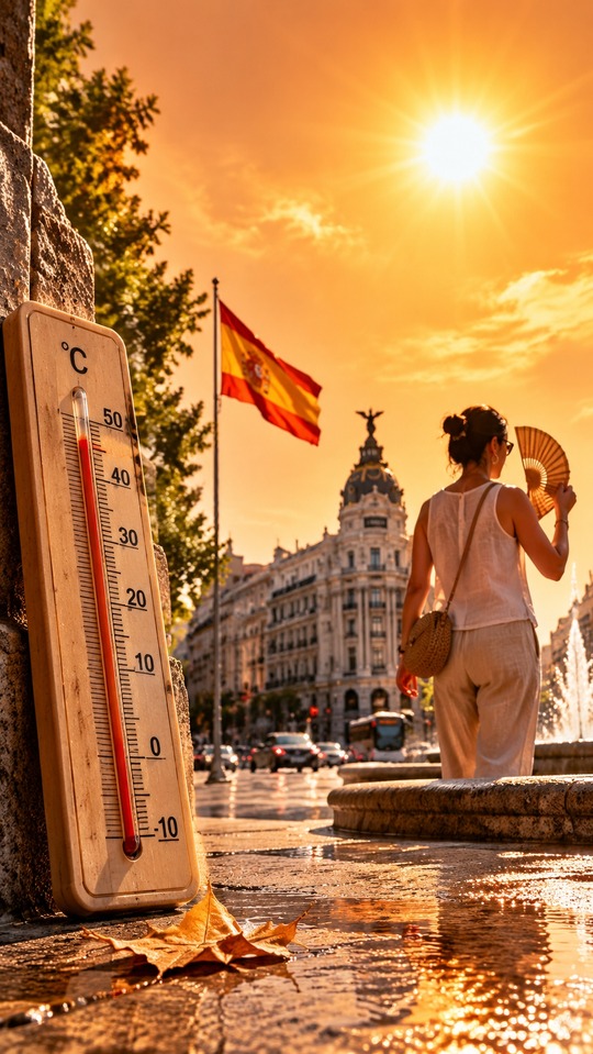 Canícula Heatwave Madrid Spain - 4K Wallpaper