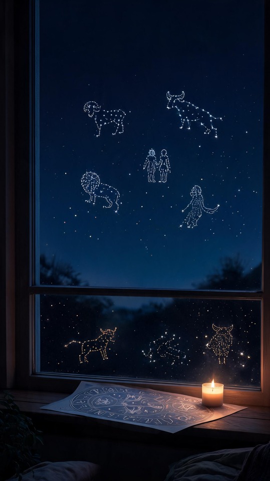 7月15日 星座と運勢の夜空 - 4K壁紙