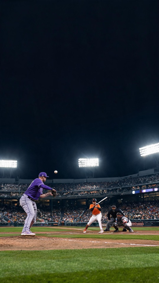 Rockies vs Giants - Cinematic Baseball 4K Wallpaper