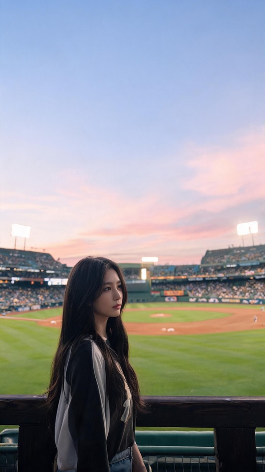 Koyote Style Baseball Stadium Sunset - 4K Wallpaper