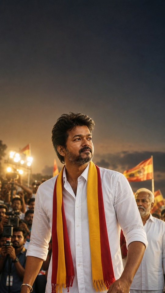 நட கர Thalapathy Vijay TVK Leader - 4K Phone Wallpapers