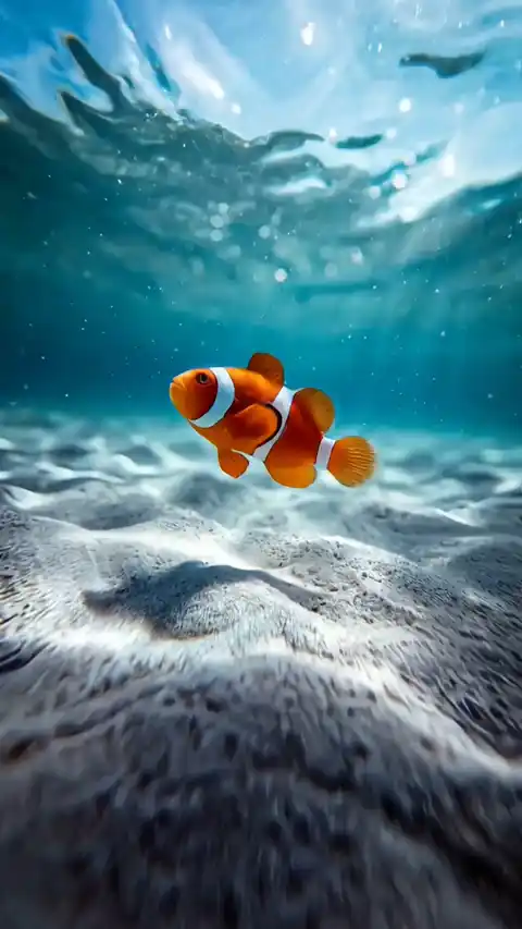 Vibrant Clownfish Underwater 4K Live Wallpaper