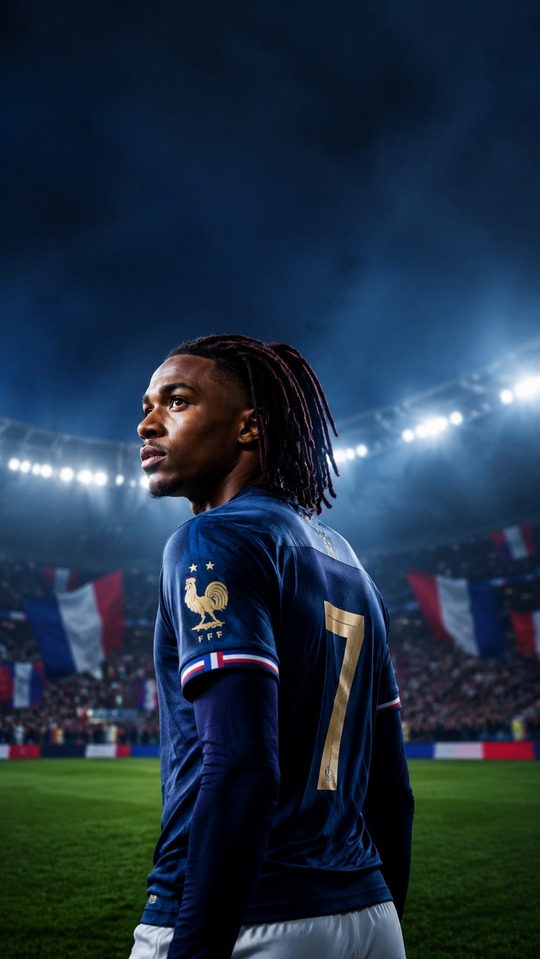 Michael Olise France - 4K Phone Background
