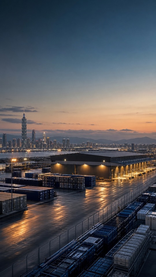 CPO Industrial Port Sunset - 4K Wallpapers