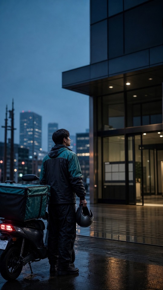 Layoff Reality & Delivery Rider - 4K Aesthetic Wallpaper