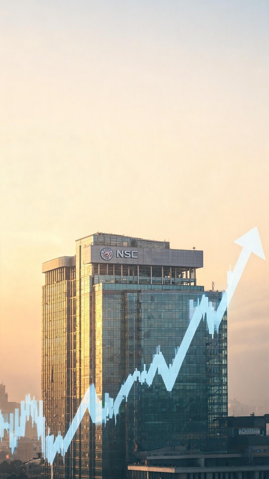 NSE India Stock Market Growth - 4K Wallpaper