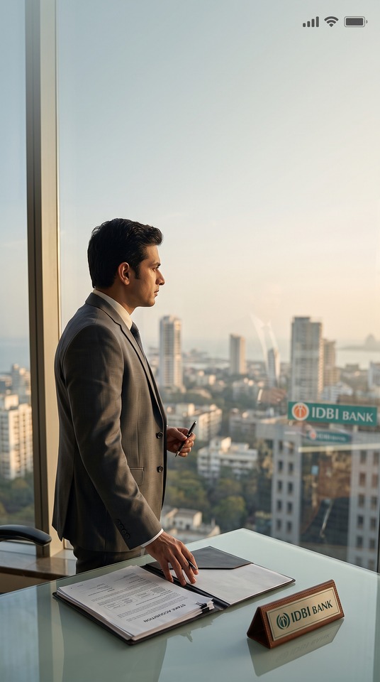 IDBI Bank Stake Acquisition - 4K Phone Background