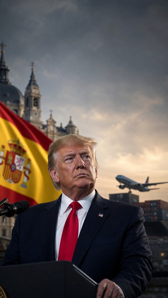 Trump España Realistisches Kino - 4K Wallpaper