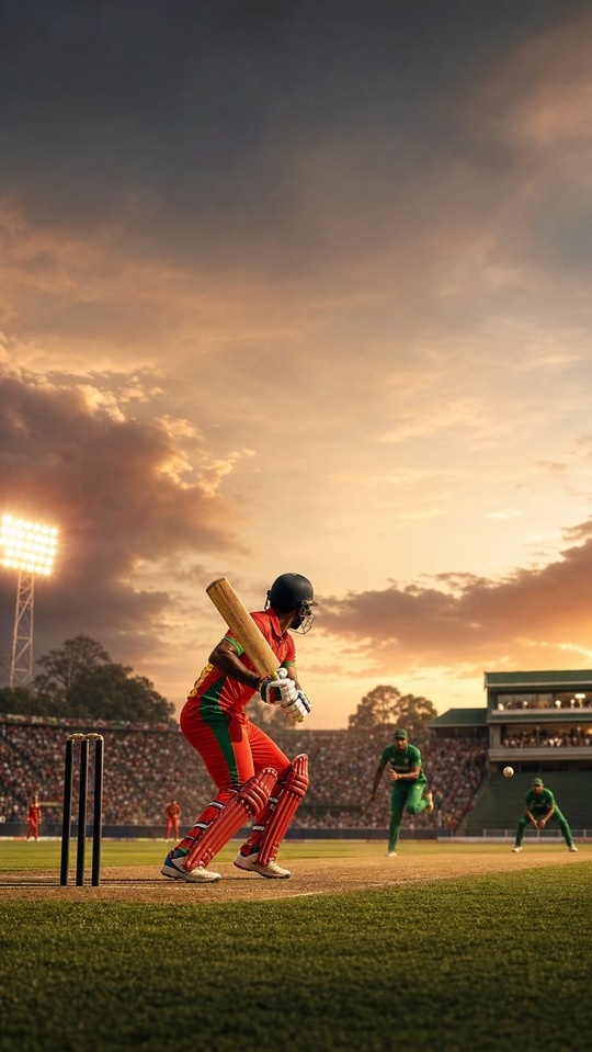 Críquet ZIM vs BAN - Fondos de Pantalla 4K
