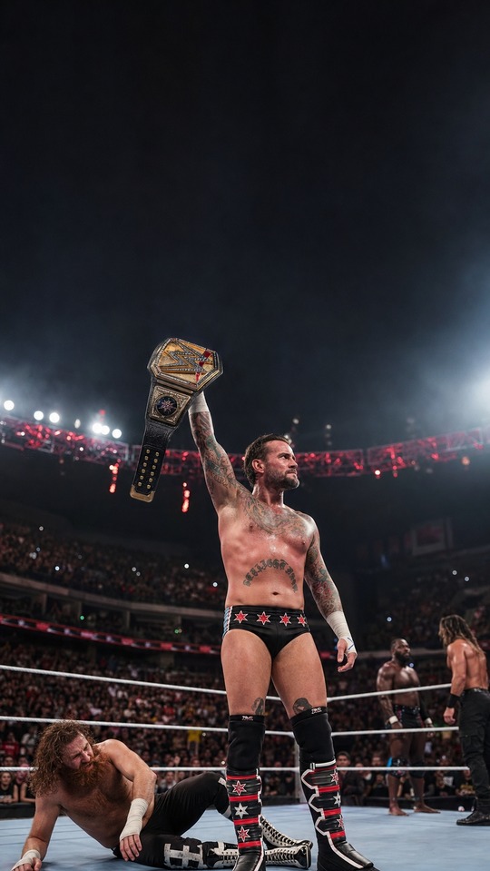 CM Punk Victoria Título WWE - 4K Fondos de Pantalla