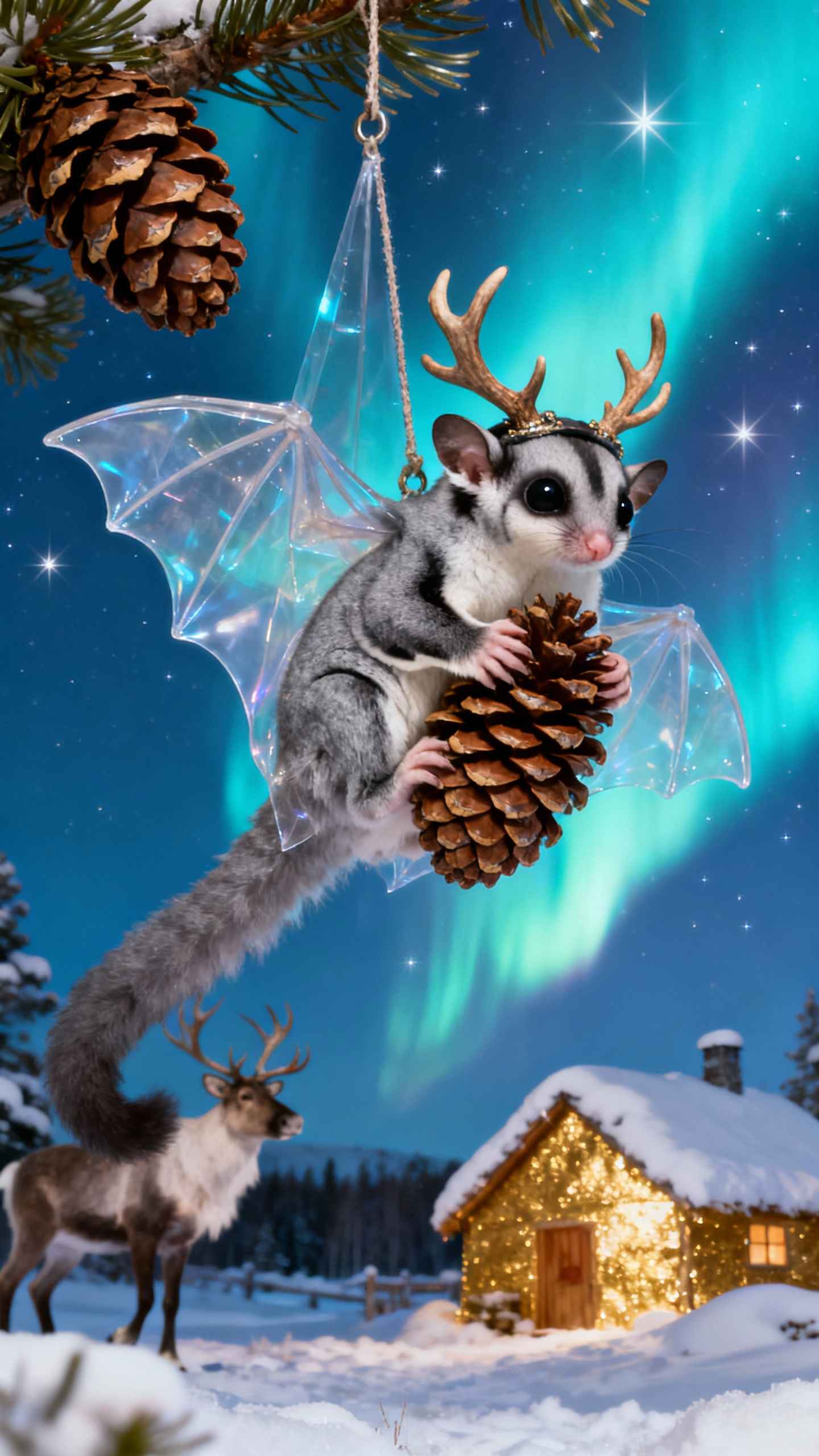 Petauro Navideño Fantasía - Fondos de Pantalla 4K