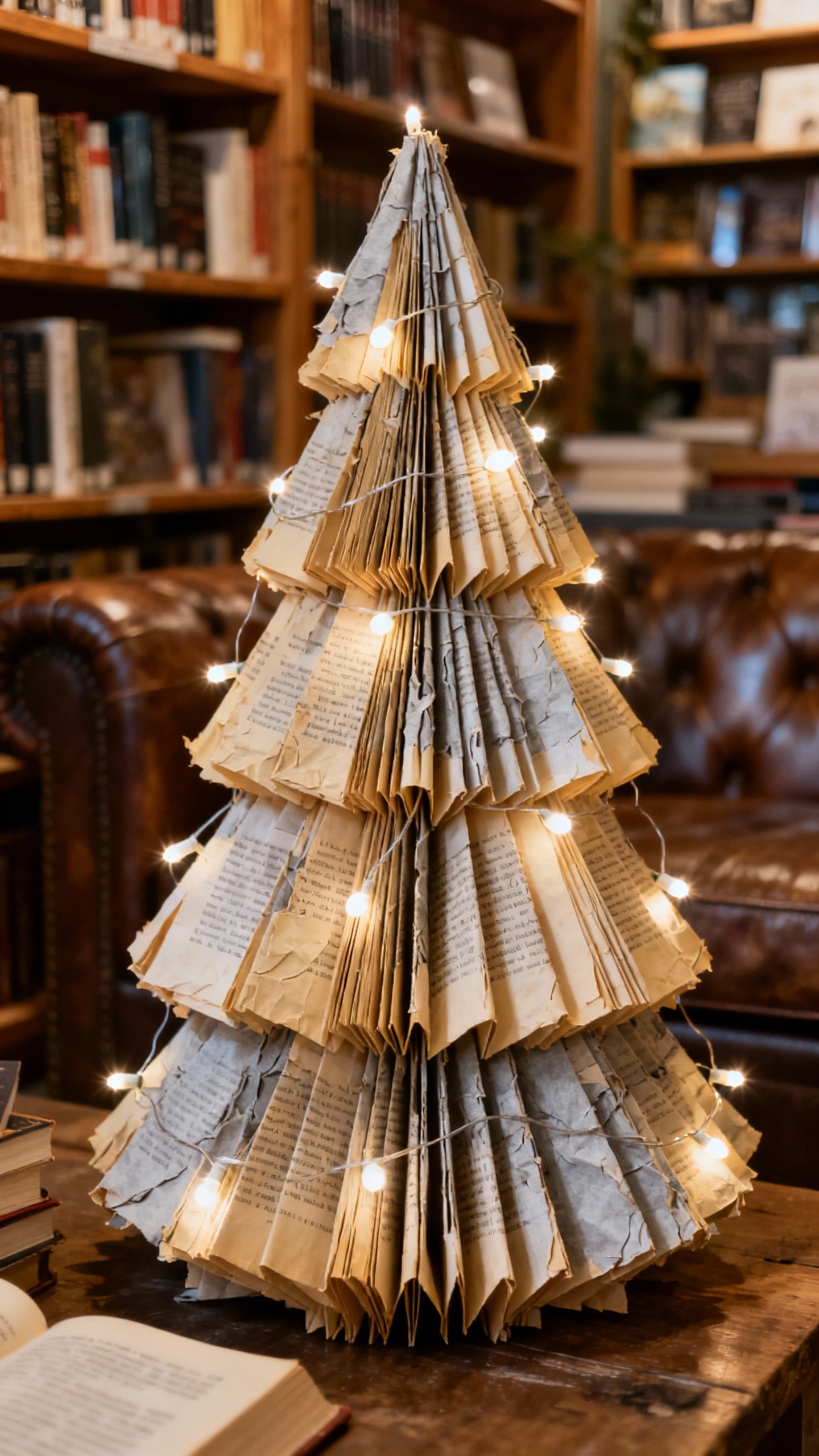Buch-Weihnachtsbaum - 4K Handy Wallpaper