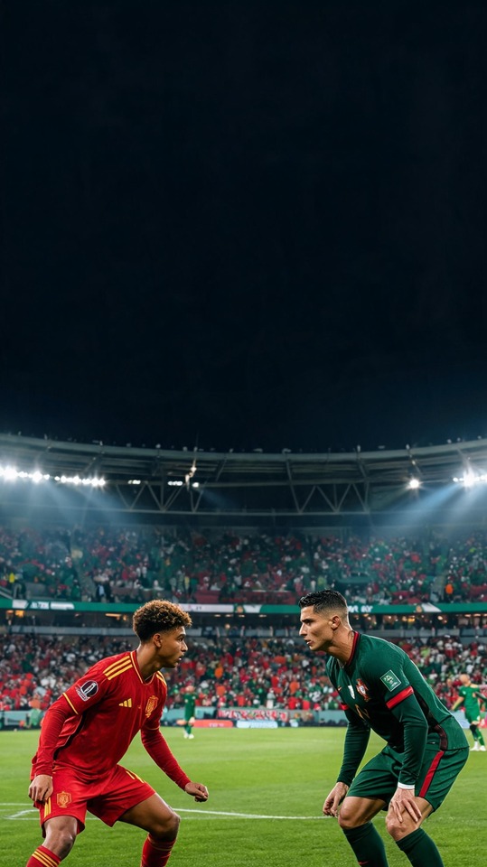 Portugal Espagne - Duelo de Titanes 4K Fondo de Pantalla