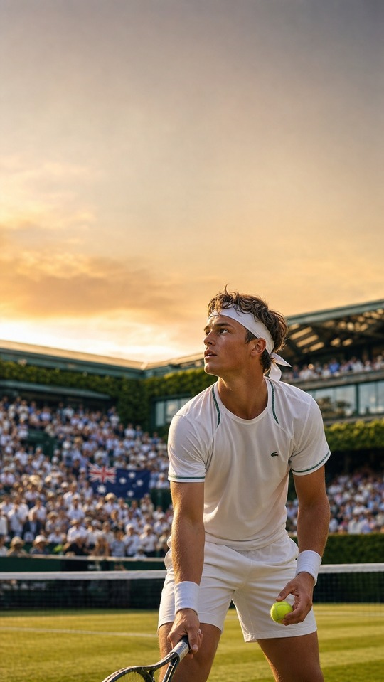 Cruz Hewitt Wimbledon Tennis - 4K Phone Background