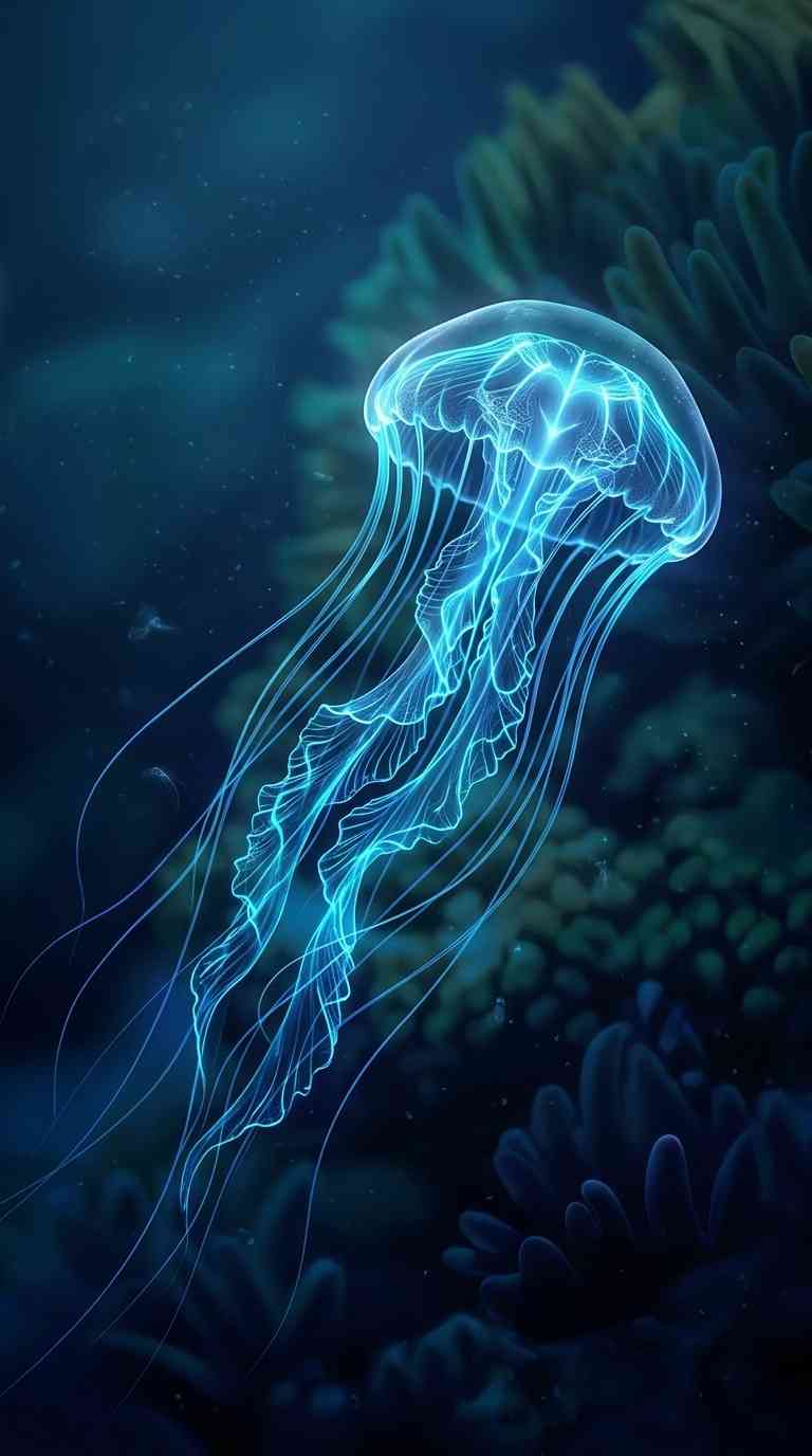 Bioluminescent Jellyfish Glow - 4K Wallpapers