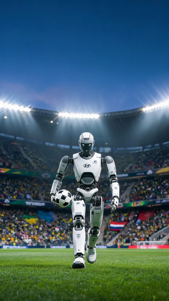FIFA World Cup 2026 Hyundai Robot Soccer - 4K Wallpaper