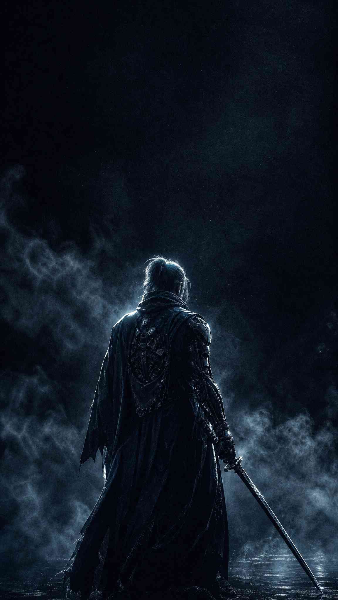 Dark Fantasy Warrior 4K Phone Wallpaper