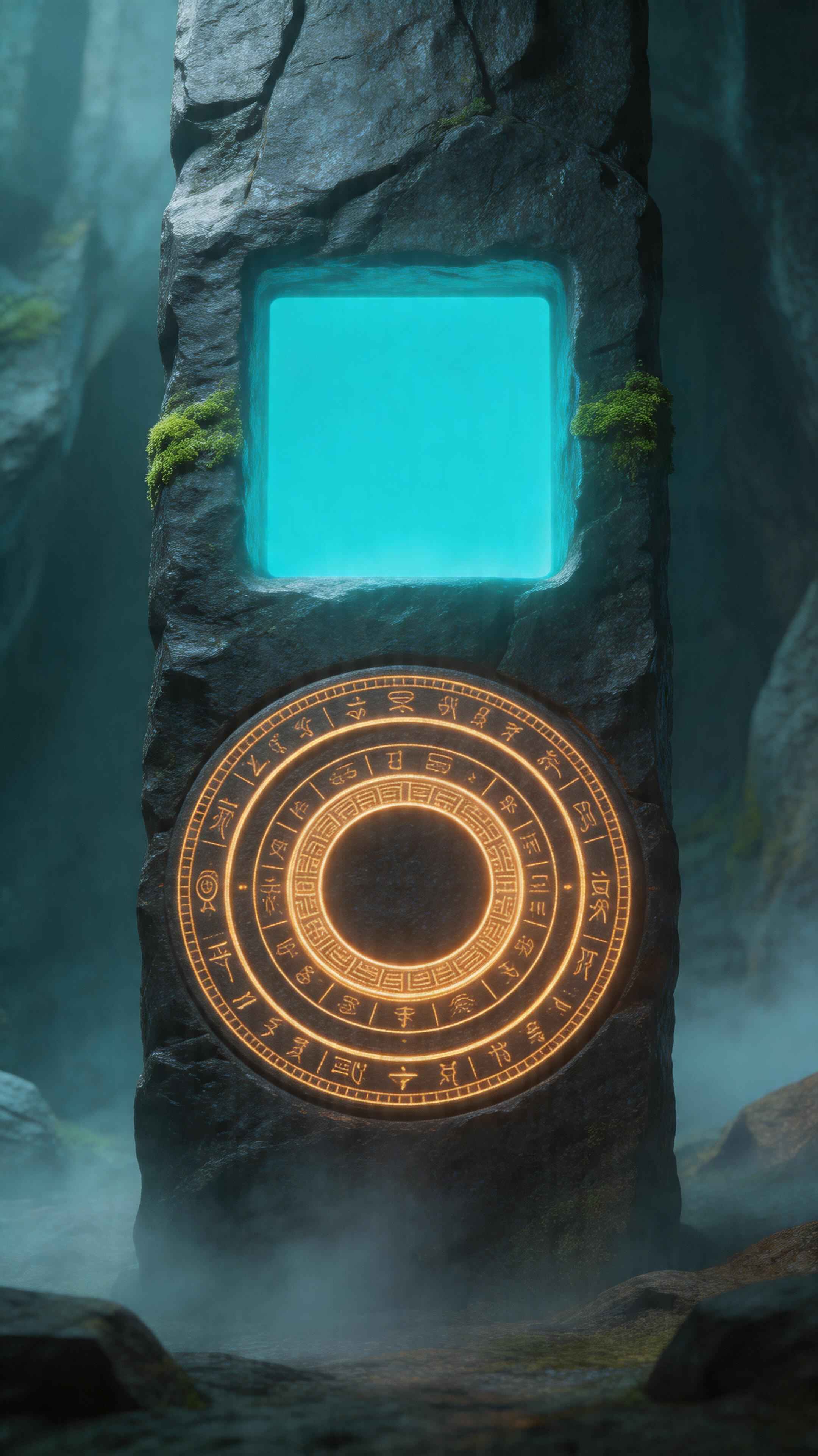 Mystical Ancient Monolith - 4K Phone Background