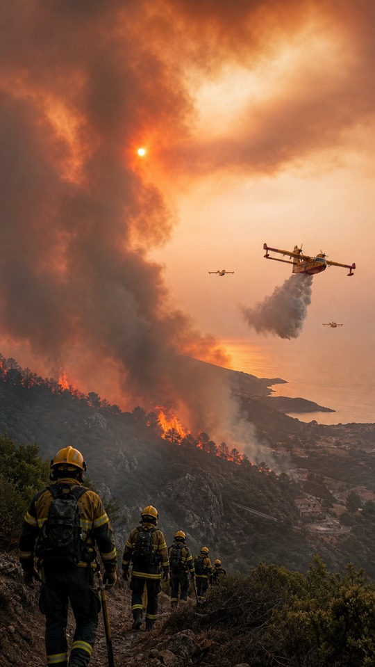 Incendio Grave Forest Fire Heroes - 4K Wallpaper