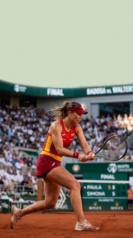 Paula Badosa Tennis Action - 4K Phone Wallpaper
