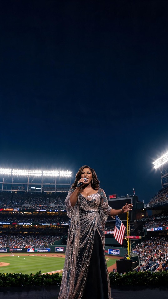 Jennifer Hudson MLB All-Star Game - 4K Mobile Wallpaper