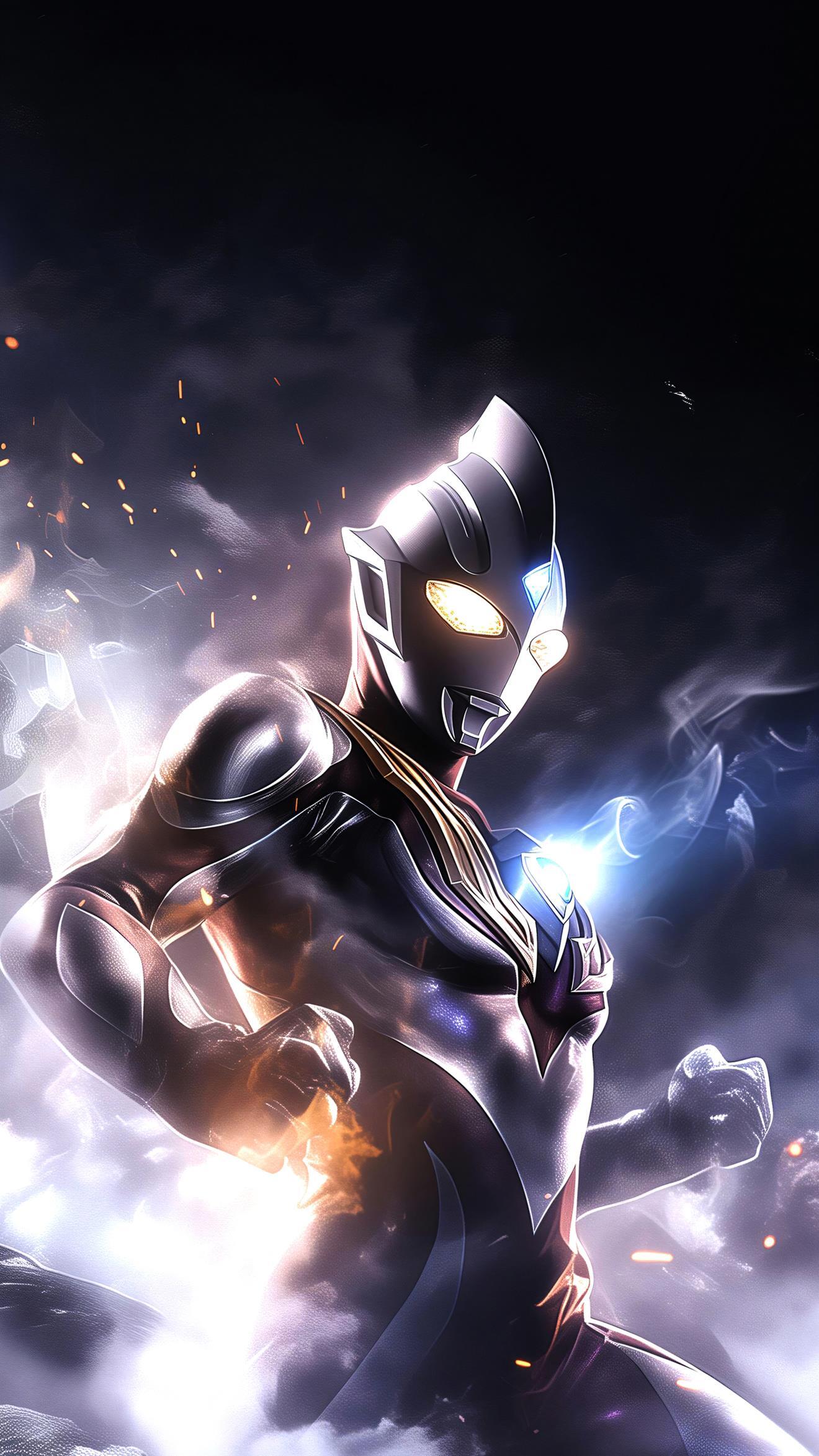 Ultraman Trigger Multi Type - 4K Phone Wallpaper