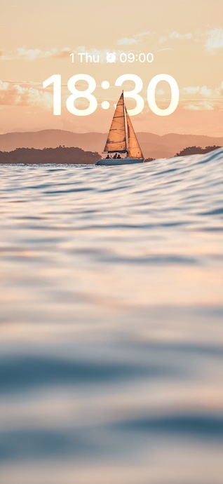 Sailboat Sunset Ocean - 4K Wallpaper & Lock Screen
