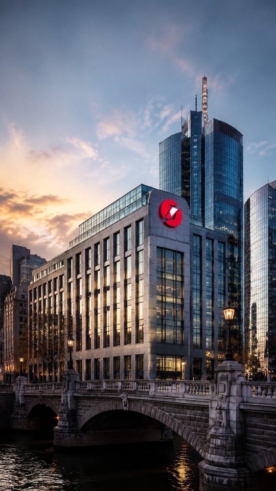 UniCredit Gebäude Skyline - 4K Handy Wallpaper