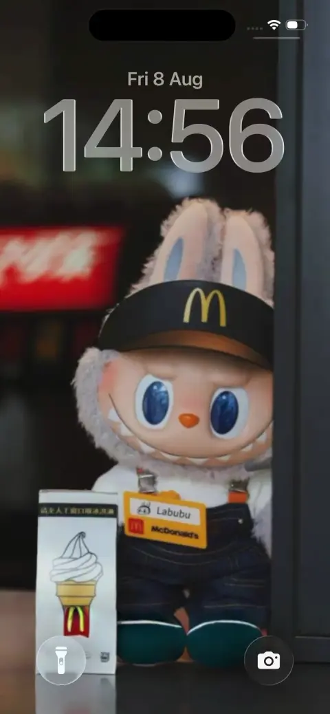 Labubu McDonald's Employee - 4K Wallpaper