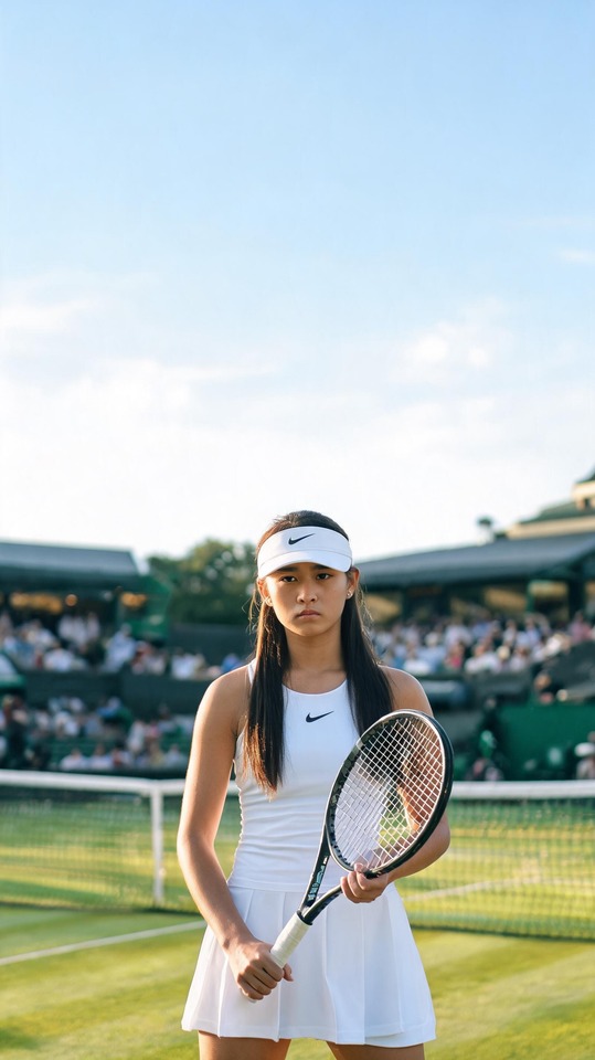 Alex Eala Wimbledon Cinematic Realistic Wallpaper - 4K Background