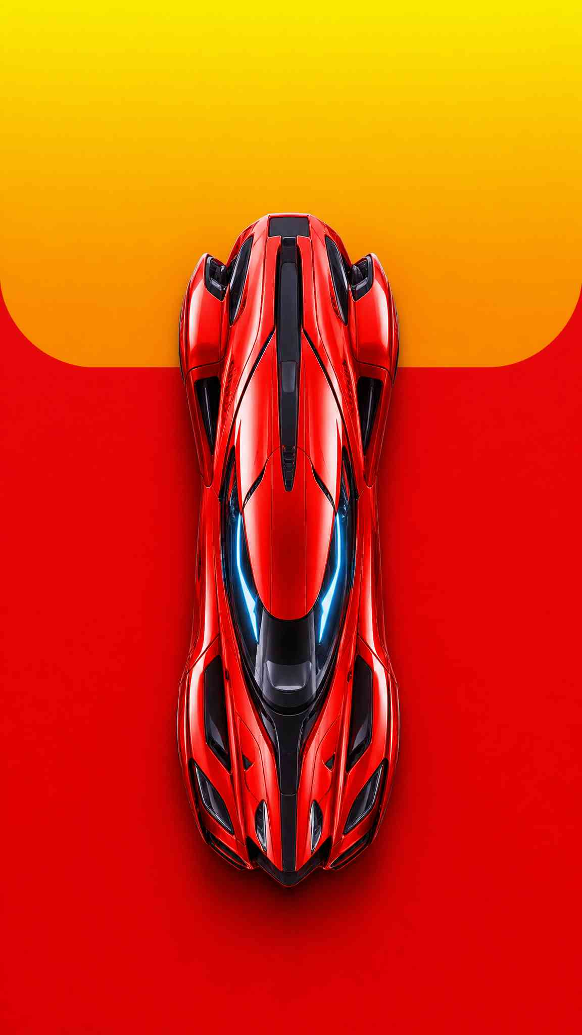 Red Futuristic Hypercar Minimalist - 4K Wallpaper 461765