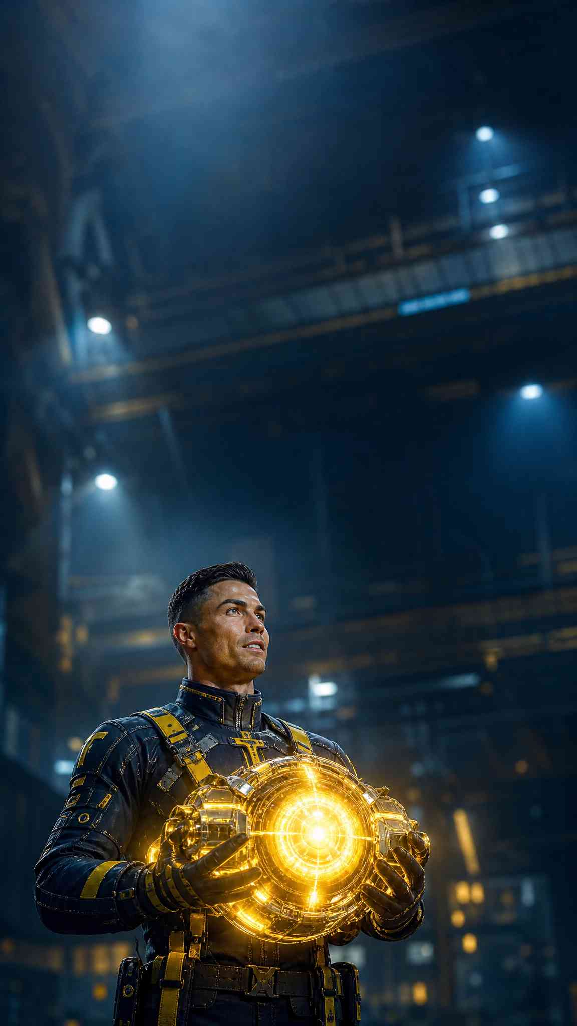 Cristiano Ronaldo Futuristic Hero - 4K Wallpaper