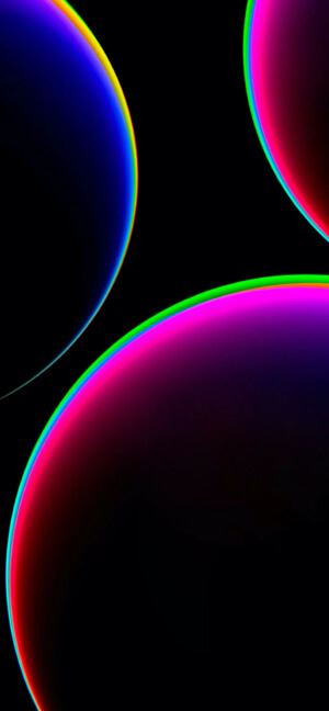 Burbujas de Neón Abstractas - Fondo para Celular 4K