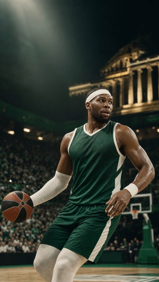 Yabusele Panathinaikos Basketball - 4K Phone Wallpaper
